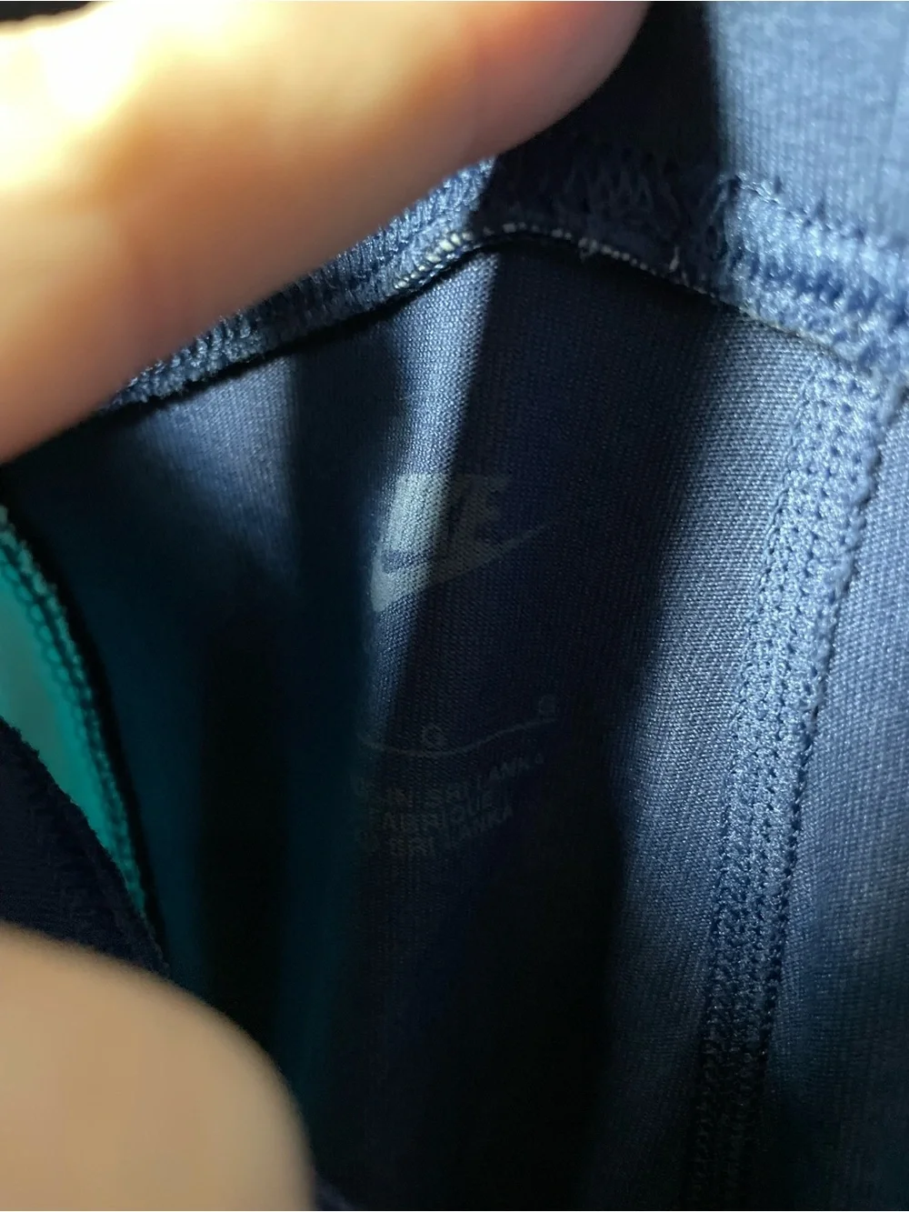 Nike girls large blue leggings